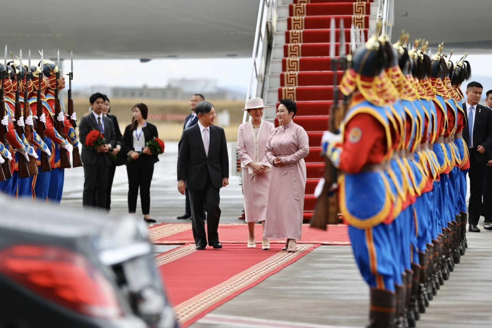 Япон улсын цог жавхлант эзэн хаан Нарүхито Монгол улсад хүрэлцэн ирлээ